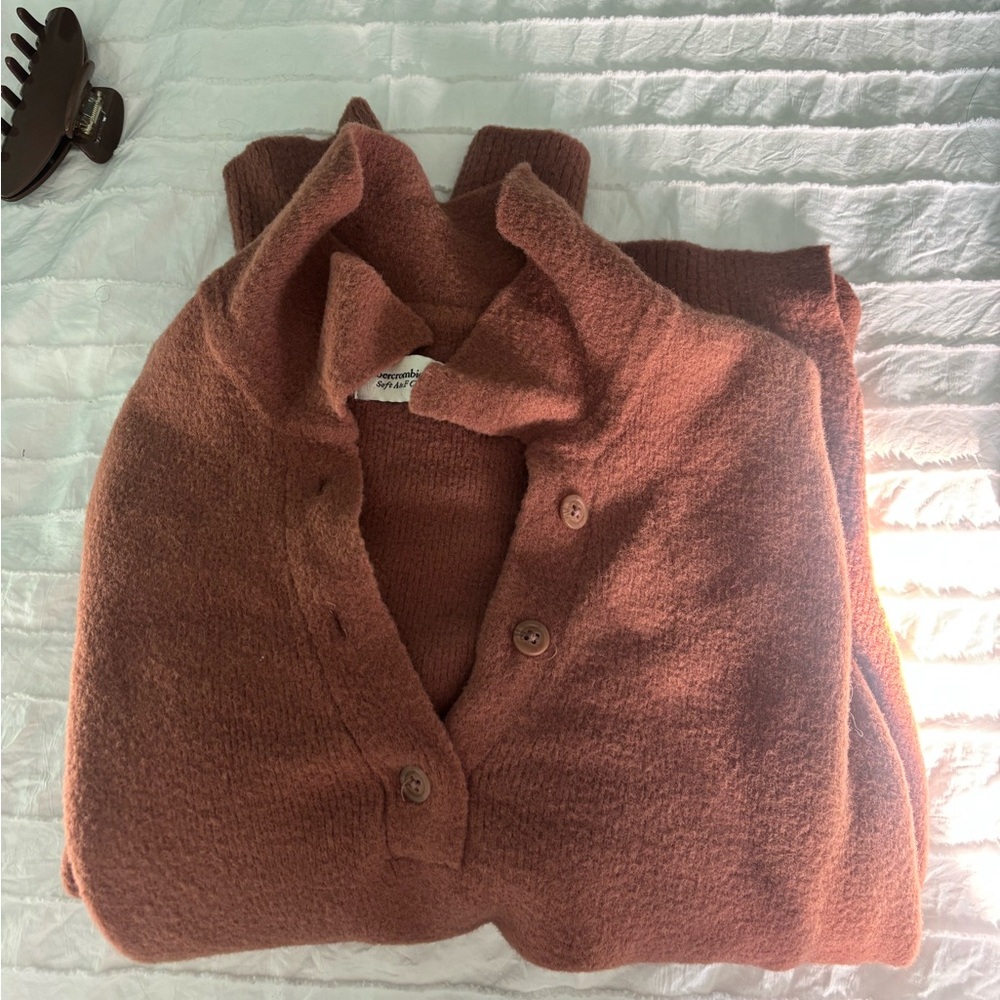 Women's Cozy Knit Jacket - Brown